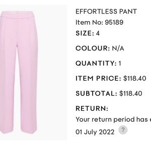 Aritzia Effortless Pants